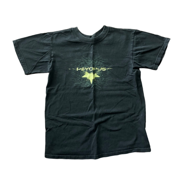 Psyopus Vintage Conscious Subconscious Black Yellow Green Graphic T-Shirt size S - Picture 1 of 5